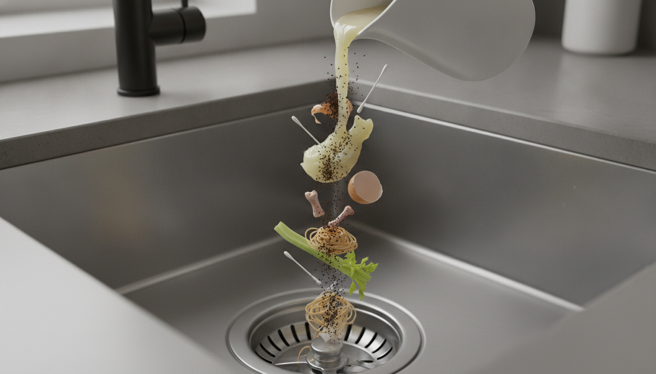 What Should You Never Put Down Your Kitchen Drain?